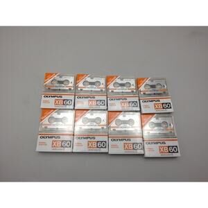 Lot Of 16 Brand New Olympus Microcassette Tapes XB60 (8 Packs Of 2) MC-60